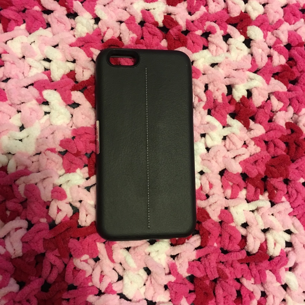 Black Otterbox Case With White Stitching